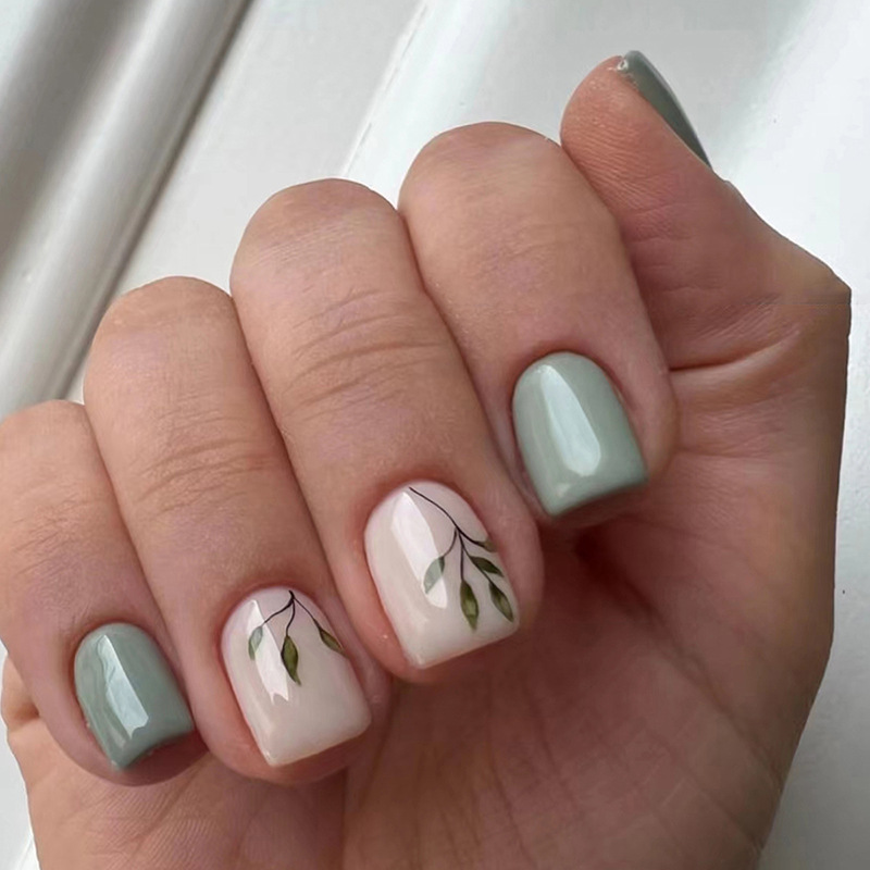 Nail Art Press On - Faux ongles réutilisables à tête carrée
