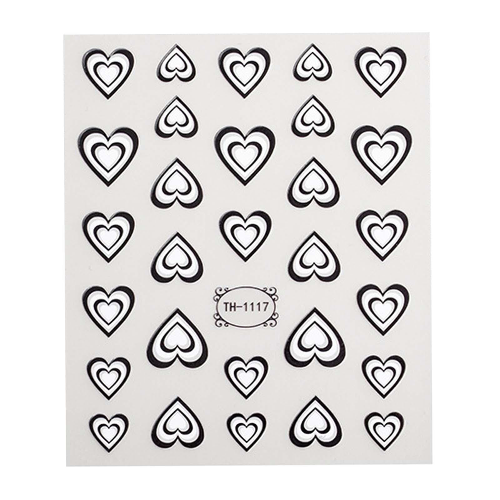 Autocollants 3D en forme de cœ - Nail Art Valentines Day avis et prix
