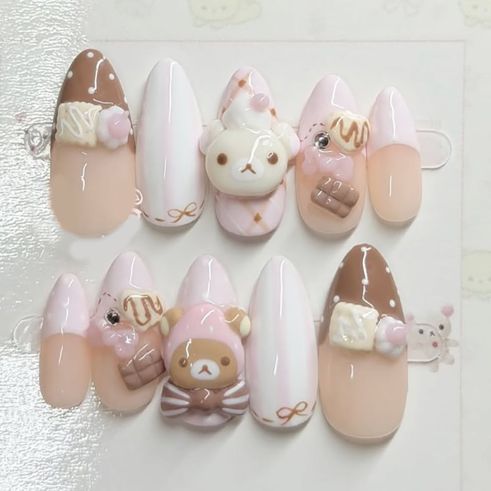 10 autocollants pour ongles en - Nail Art Pink avis et prix