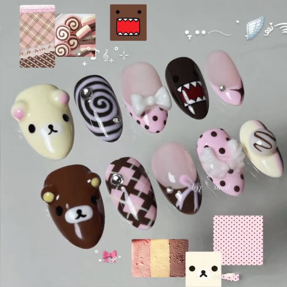 10 autocollants pour ongles en - Nail Art Pink avis et prix